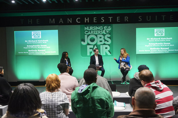 Panel talk at RCNi nursing careers and jobs fair london west